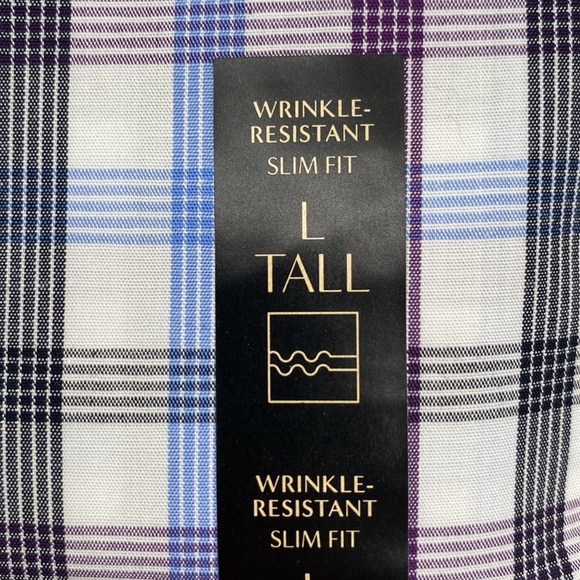 Banana Republic Factory White Slim Fit Button Down Shirt Size Large Tall NEW - Picture 5 of 10